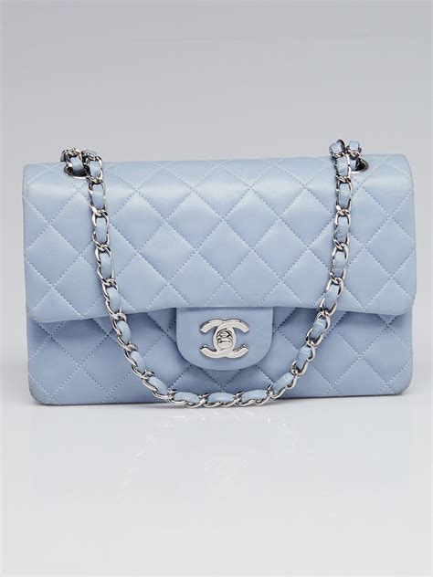 chanel blue purse|light blue chanel purse.